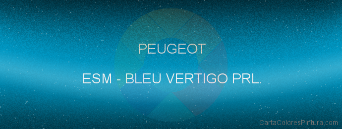 Pintura Peugeot ESM Bleu Vertigo Prl.
