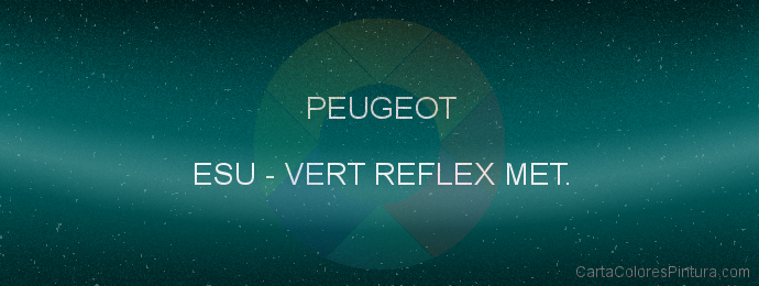 Pintura Peugeot ESU Vert Reflex Met.