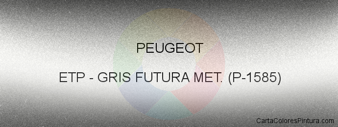 Pintura Peugeot ETP Gris Futura Met. (p-1585)