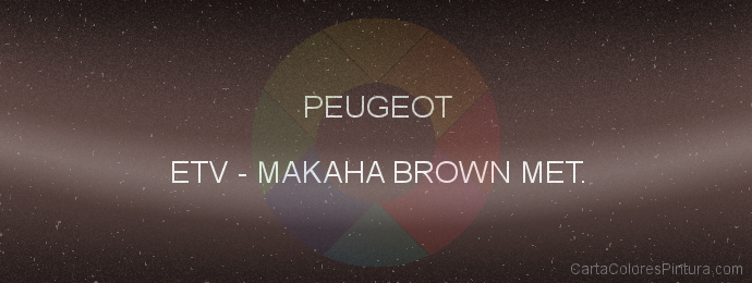 Pintura Peugeot ETV Makaha Brown Met.