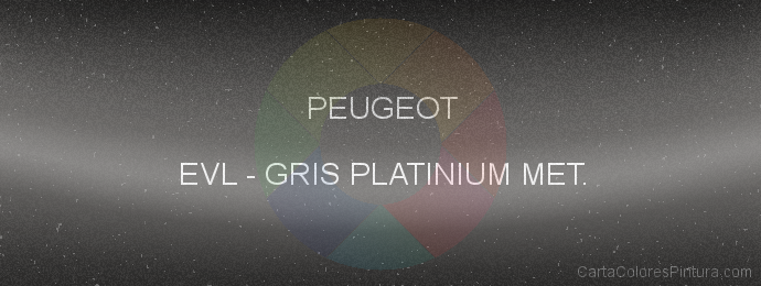 Pintura Peugeot EVL Gris Platinium Met.