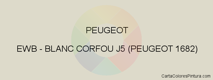 Pintura Peugeot EWB Blanc Corfou J5 (peugeot 1682)