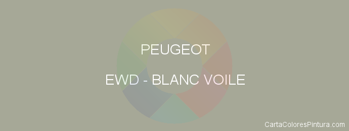 Pintura Peugeot EWD Blanc Voile