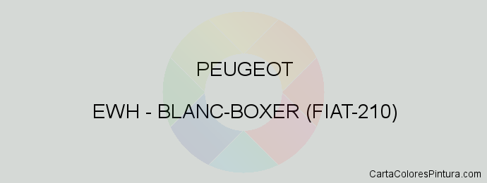 Pintura Peugeot EWH Blanc-boxer (fiat-210)