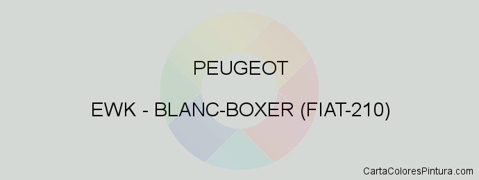 Pintura Peugeot EWK Blanc-boxer (fiat-210)