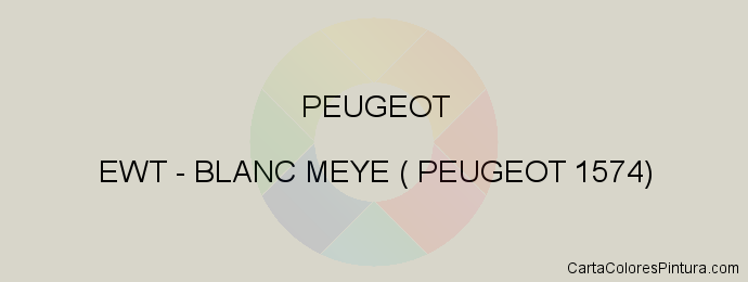 Pintura Peugeot EWT Blanc Meye ( Peugeot 1574)
