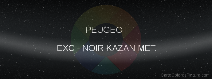 Pintura Peugeot EXC Noir Kazan Met.