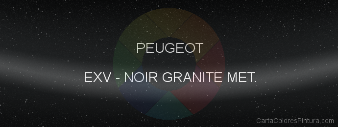 Pintura Peugeot EXV Noir Granite Met.