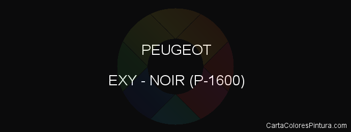 Pintura Peugeot EXY Noir (p-1600)