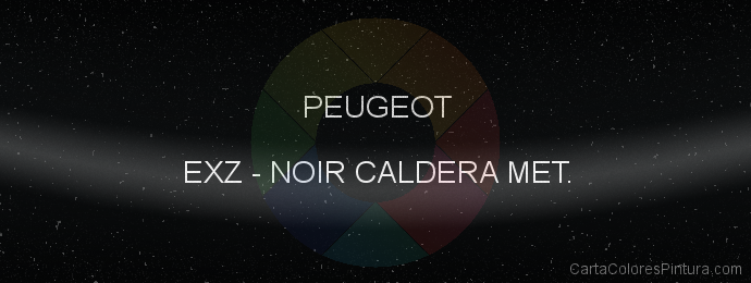 Pintura Peugeot EXZ Noir Caldera Met.