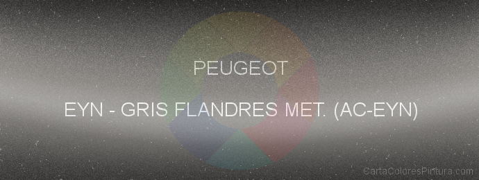 Pintura Peugeot EYN Gris Flandres Met. (ac-eyn)