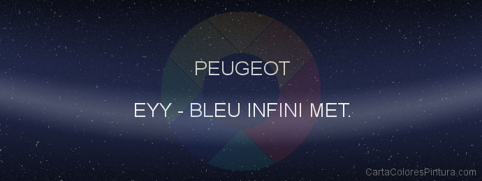 Pintura Peugeot EYY Bleu Infini Met.