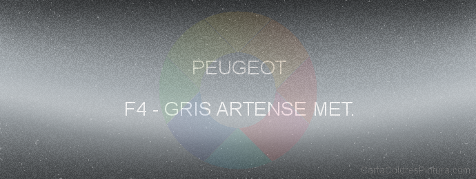 Pintura Peugeot F4 Gris Artense Met.