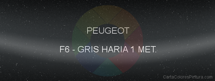 Pintura Peugeot F6 Gris Haria 1 Met.