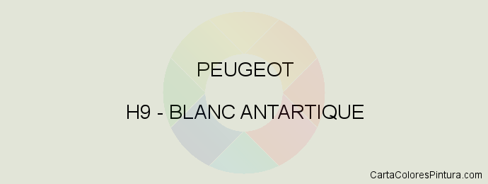 Pintura Peugeot H9 Blanc Antartique