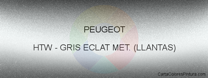 Pintura Peugeot HTW Gris Eclat Met. (llantas)