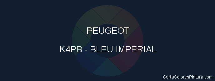 Pintura Peugeot K4PB Bleu Imperial