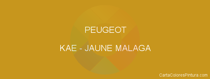 Pintura Peugeot KAE Jaune Malaga