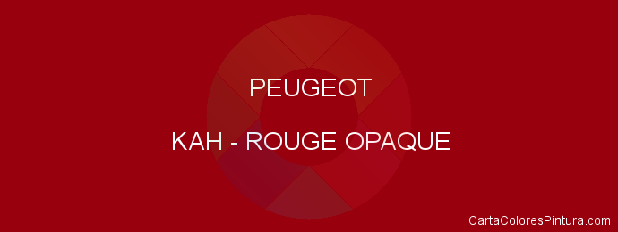 Pintura Peugeot KAH Rouge Opaque