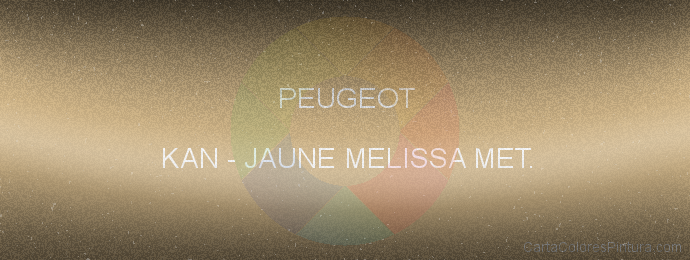 Pintura Peugeot KAN Jaune Melissa Met.