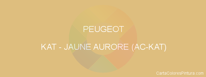 Pintura Peugeot KAT Jaune Aurore (ac-kat)