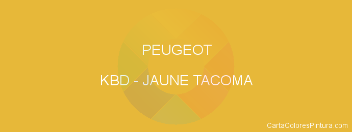 Pintura Peugeot KBD Jaune Tacoma