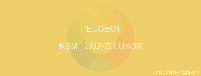 Pintura Peugeot KBM Jaune Luxor