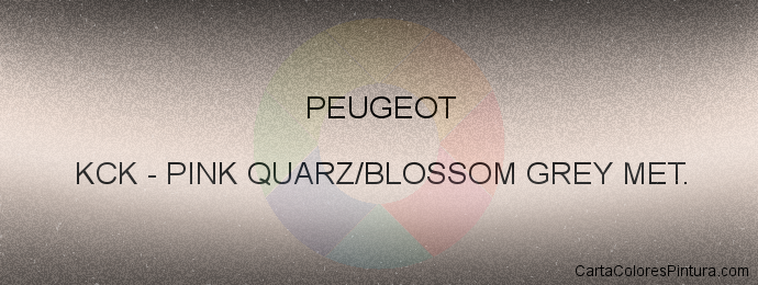 Pintura Peugeot KCK Pink Quarz/blossom Grey Met.