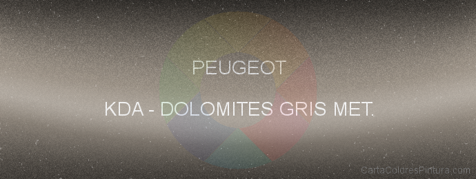 Pintura Peugeot KDA Dolomites Gris Met.
