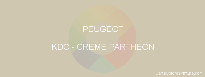 Pintura Peugeot KDC Creme Partheon