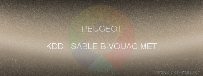 Pintura Peugeot KDD Sable Bivouac Met.