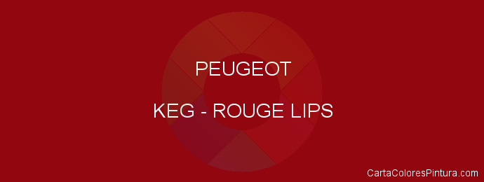 Pintura Peugeot KEG Rouge Lips