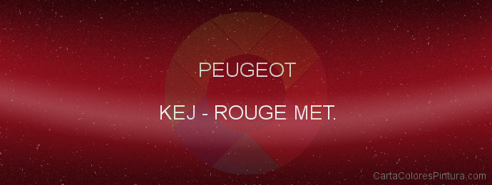 Pintura Peugeot KEJ Rouge Met.