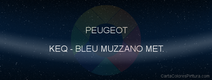 Pintura Peugeot KEQ Bleu Muzzano Met.