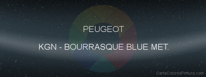 Pintura Peugeot KGN Bourrasque Blue Met.