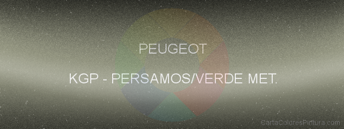 Pintura Peugeot KGP Persamos/verde Met.