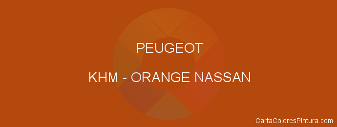 Pintura Peugeot KHM Orange Nassan