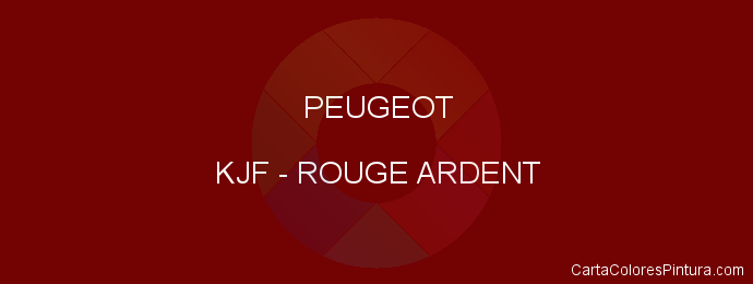 Pintura Peugeot KJF Rouge Ardent