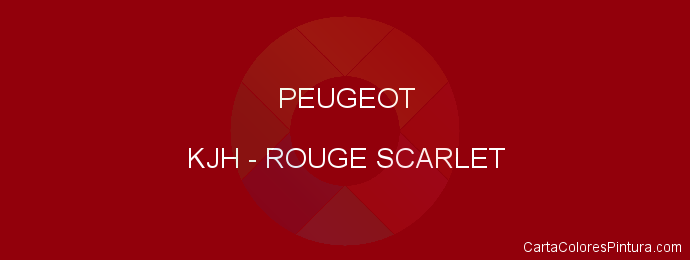 Pintura Peugeot KJH Rouge Scarlet