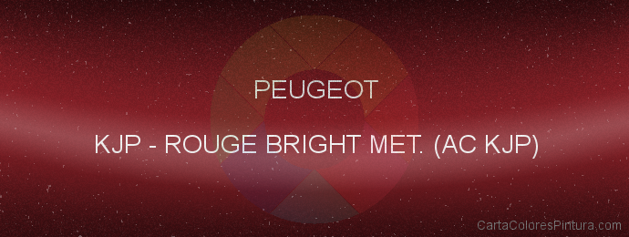 Pintura Peugeot KJP Rouge Bright Met. (ac Kjp)