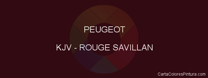Pintura Peugeot KJV Rouge Savillan