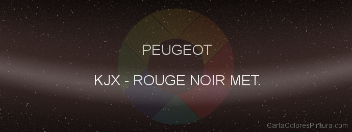 Pintura Peugeot KJX Rouge Noir Met.