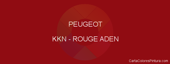 Pintura Peugeot KKN Rouge Aden