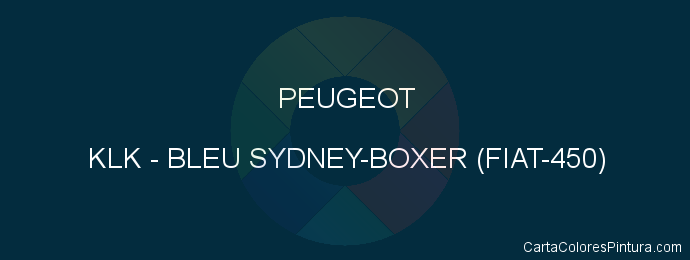 Pintura Peugeot KLK Bleu Sydney-boxer (fiat-450)