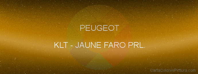 Pintura Peugeot KLT Jaune Faro Prl.