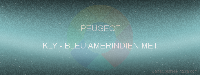 Pintura Peugeot KLY Bleu Amerindien Met.
