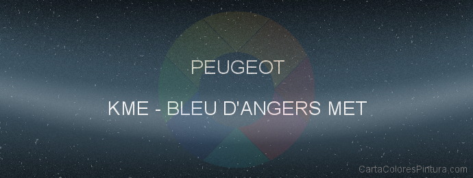 Pintura Peugeot KME Bleu D'angers Met