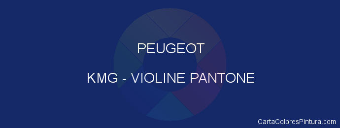 Pintura Peugeot KMG Violine Pantone