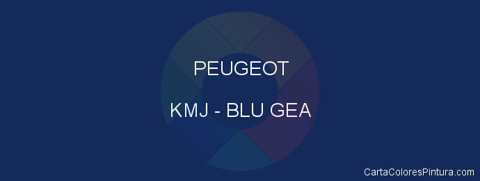Pintura Peugeot KMJ Blu Gea