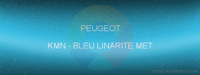 Pintura Peugeot KMN Bleu Linarite Met.